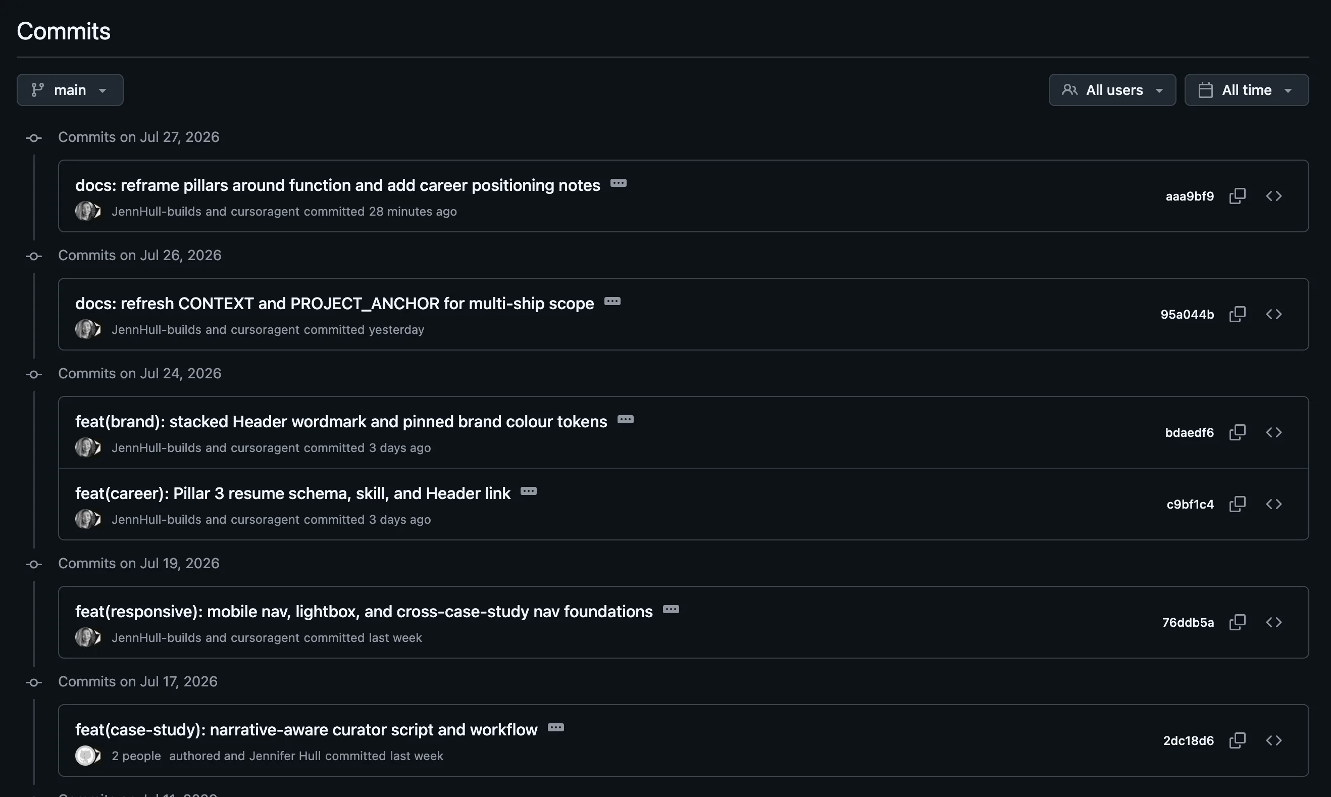 Git-backed governance — every design-system change is a reviewable, versioned commit.